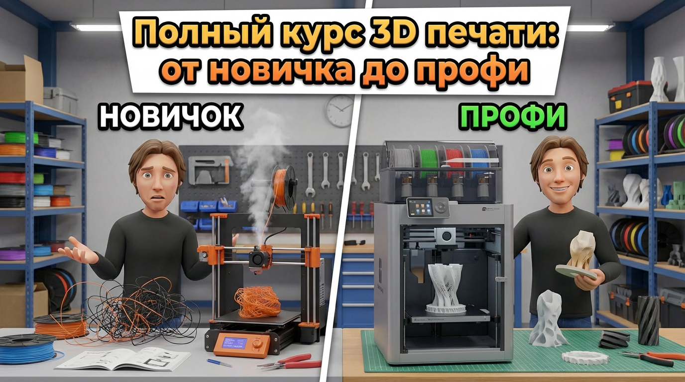 Полный курс 3D печати: от новичка до профи
